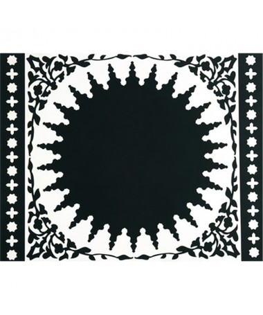 Set de table PVC 42x33 cm - Images d'Orient - Mosaic black & white