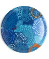 Plateau rond Ø 38 cm - Images d'Orient - Mosaic blue