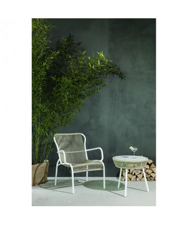 Table d'appoint outdoor LOOP Ø 51 cm - Vincent Sheppard - blanc