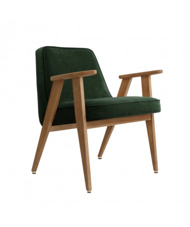 Fauteuil 366 - 366 CONCEPT - velours vert