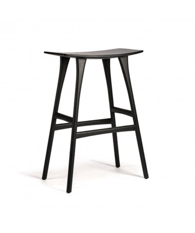 Tabouret Osso H. 80 cm - Ethnicraft - Chêne noir verni