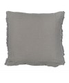 Coussin Hug frangé 80x80 - Bed and Philosophy - Orage