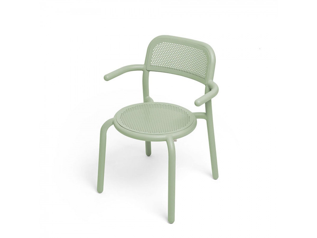 Chaise de jardin avec accoudoirs Toni - Fatboy - Mist green