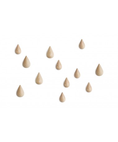 Set de 2 patères Dropit small - Normann Copenhagen - chêne naturel