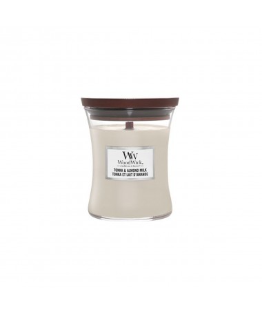 Bougie parfumée Jarre WoodWick - Tonka &amp; lait d'amande