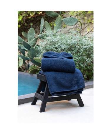 Drap de plage Enzo 150x180 - Bed & Philosophy - Bleu nuit