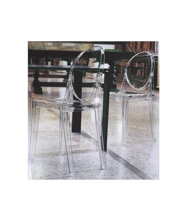 Lot de 4 chaises Victoria Ghost - Kartell