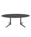 Table Multiplo XL ovale / grès finition marbre - Kartell