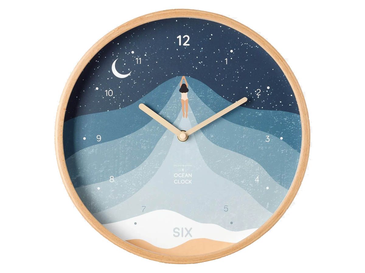 Horloge Classique - Ocean Clock - édition limitée en collaboration avec Iuliastration