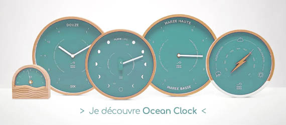 Je découvre Ocean Clock, les produits en lien avec la mer, la nature et la météo